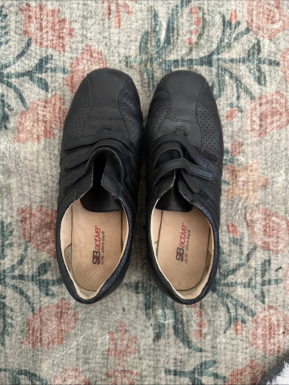 St. John's Bay Black Slip-On Athletic Comfort Shoes